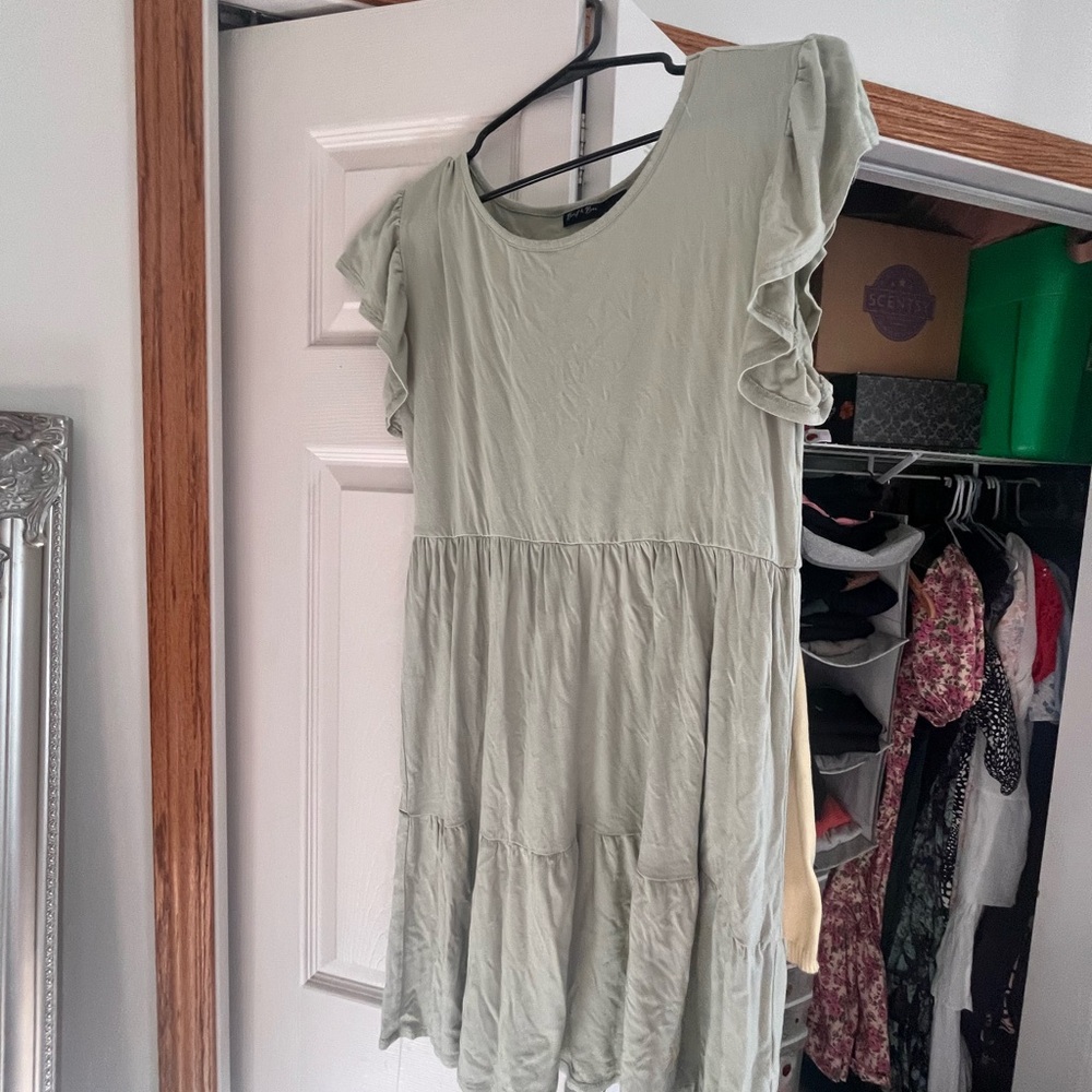 Sage green dress